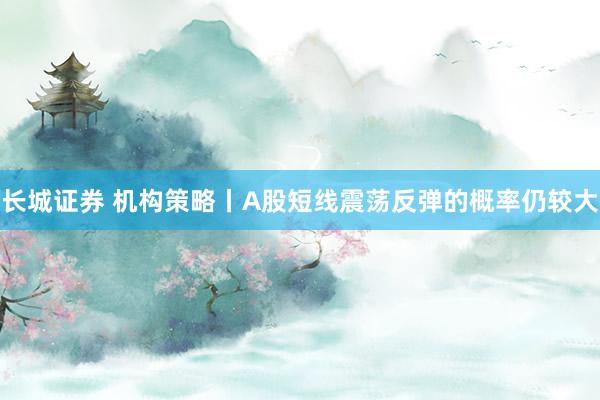 长城证券 机构策略丨A股短线震荡反弹的概率仍较大